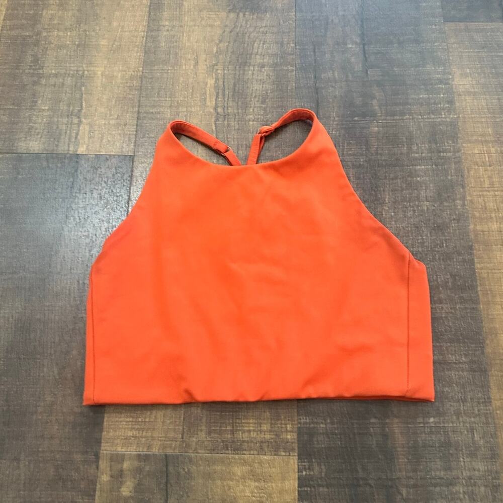 Girlfriend Collective Topanga Bra Orange Size Small